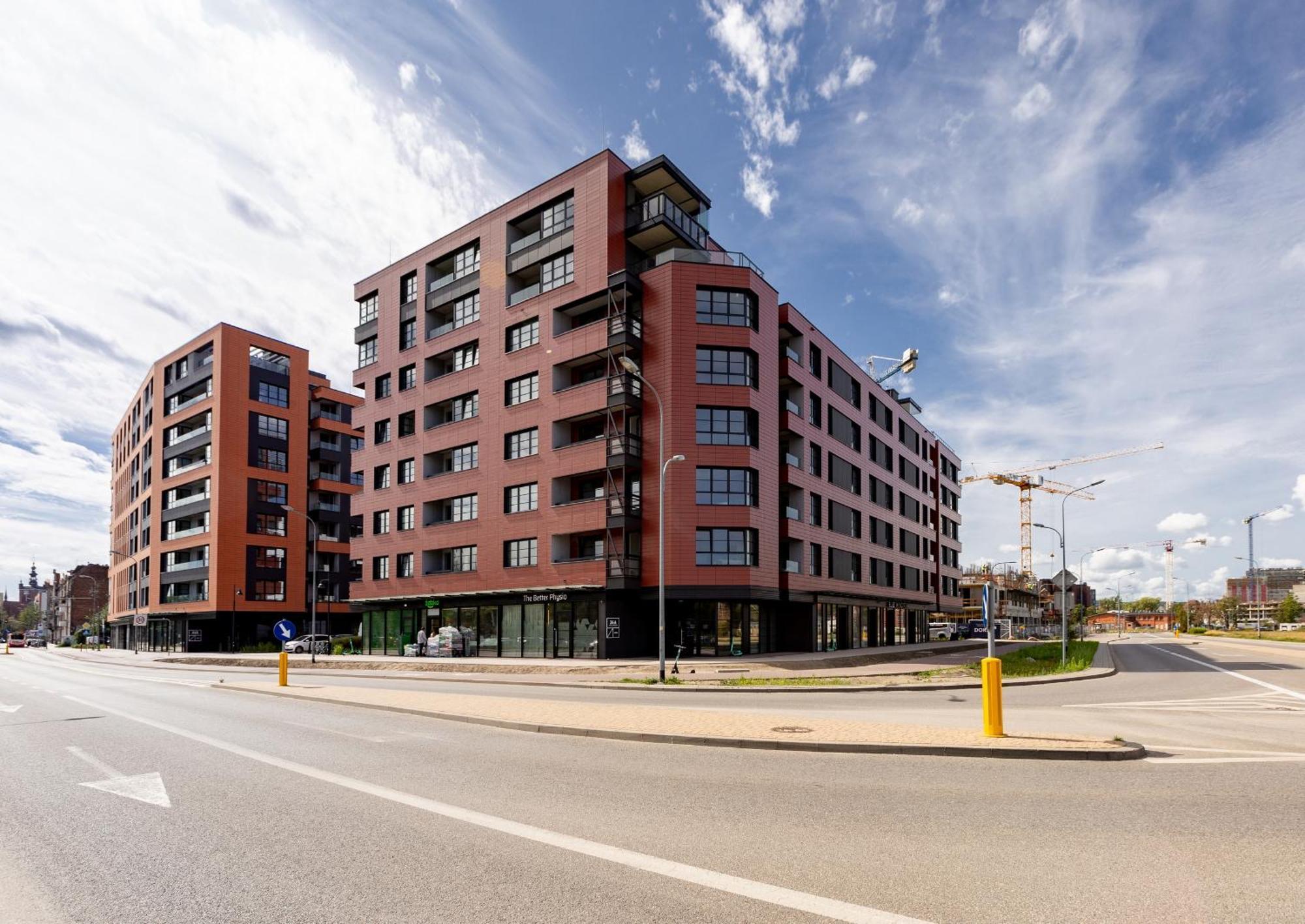 Doki Living - Foodhall & Parking By Downtown Apartments Gdańsk Eksteriør billede