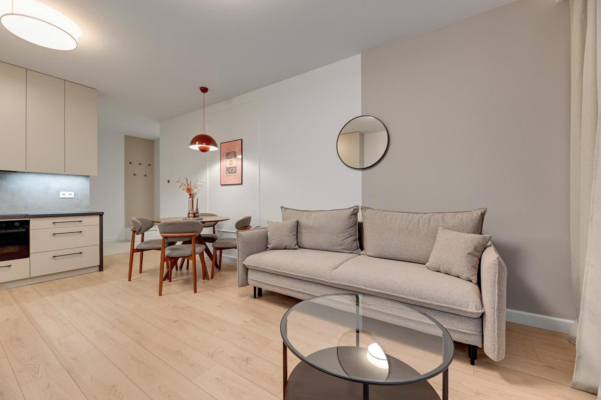 Doki Living - Foodhall & Parking By Downtown Apartments Gdańsk Eksteriør billede