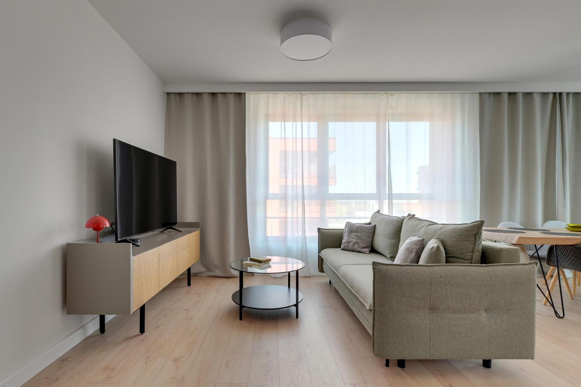 Doki Living - Foodhall & Parking By Downtown Apartments Gdańsk Eksteriør billede